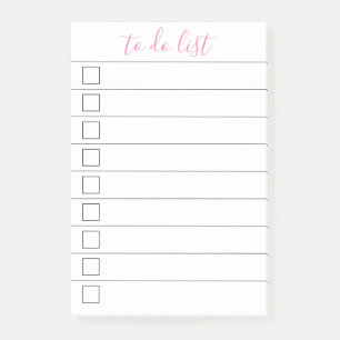 Elegant Stylish Chic To-Do List Handwriting Script Post-it Notes