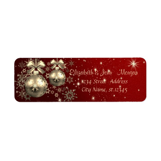 Elegant  Stylish ,Christmas Balls,Snowflakes (Front)