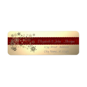 Elegant Stylish ,Christmas,Faux Gold,Snowflakes