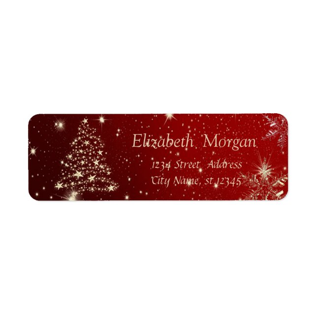 Elegant Stylish,Christmas Tree,Snowflakes (Front)