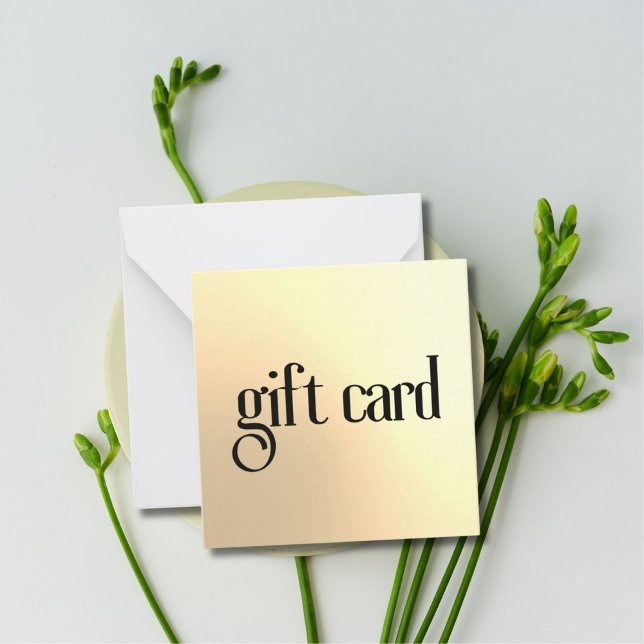 Elegant Stylish Faux Gold Black Bold Beauty Card (Creator Uploaded)