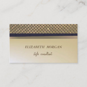 Elegant Stylish Faux Gold ,Shimmering Gold Sequins Business Card