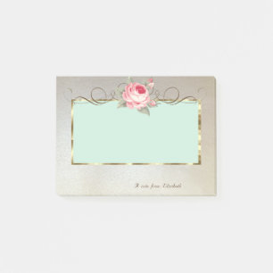 Elegant Stylish,Frame,Rose Post-it Notes