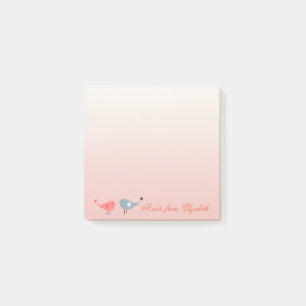 Elegant Stylish Girly , Birds In Love Post-it Notes