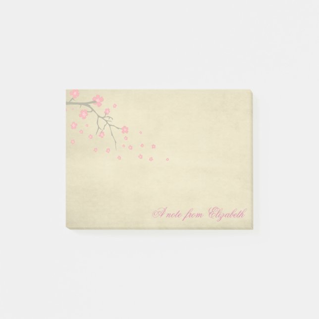 Elegant Stylish Girly ,  Cherry Branch Post-it Notes (Front)