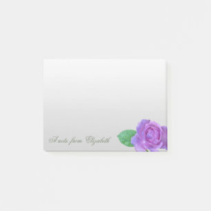Elegant Stylish Girly ,Purple Rose Post-it Notes