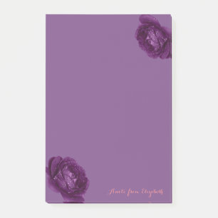 Elegant Stylish Girly ,Purple ,Roses Post-it Notes