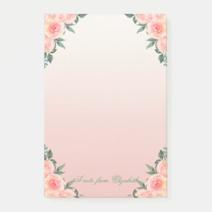 Elegant Stylish Girly , Roses Floral Post-it Notes