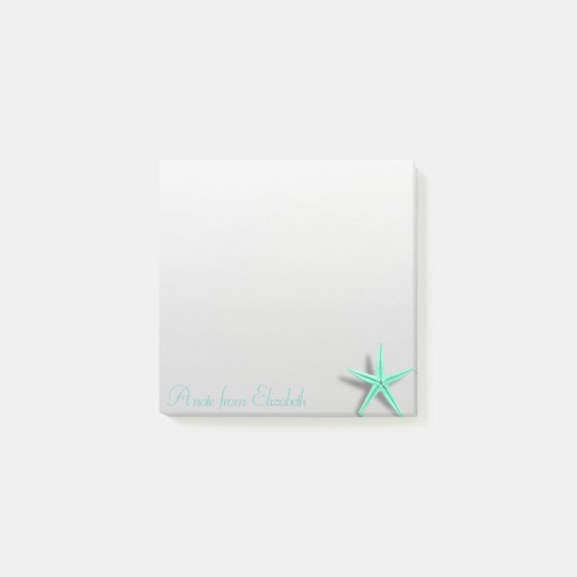 Elegant Stylish Girly ,Starfish Post-it Notes (Front)