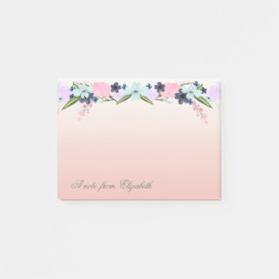 Elegant Stylish Girly , Watercolor  Flowers Post-it Notes