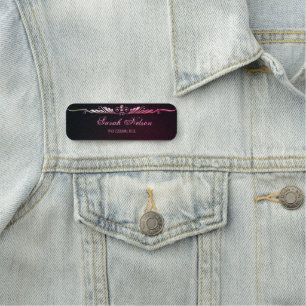 Elegant Stylish Glitter Name Tag