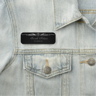 Elegant Stylish Glitter Name Tag