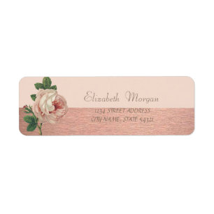 Elegant Stylish  Glittery ,Rose Address Label