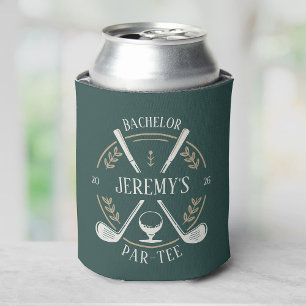 Elegant Stylish Golf Par-tee Bachelor Party Custom Can Cooler