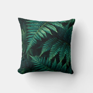 Elegant Stylish Greenery Botanical Cottage Leaves Cushion