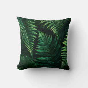 Elegant Stylish Greenery Botanical Cottage Leaves Cushion