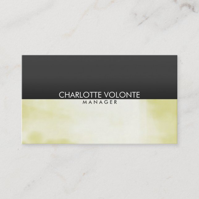 Elegant Stylish Grey Artwork Professional Business Card (Front)