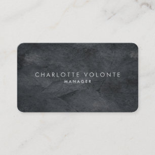 Elegant Stylish Grey Texture Professional Art Business Card