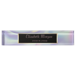 Elegant Stylish Holographic Frame Nameplate