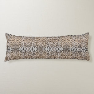 Elegant stylish leopard cheetah fur animal print body cushion