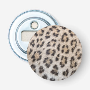 Elegant stylish leopard cheetah fur print pattern bottle opener