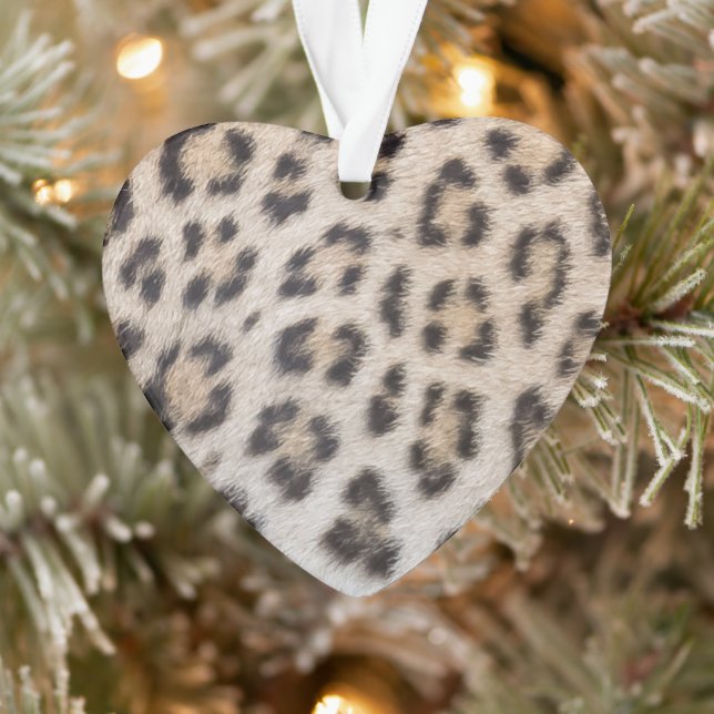 Elegant stylish leopard cheetah fur print pattern ornament (Tree)