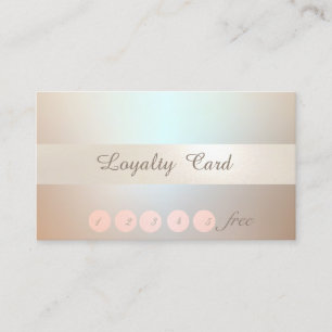 Elegant Stylish,Luminous Confetti Loyalty Card