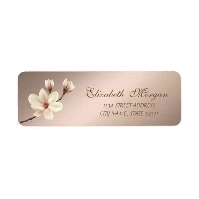 Elegant Stylish  Magnolia   Address (Front)