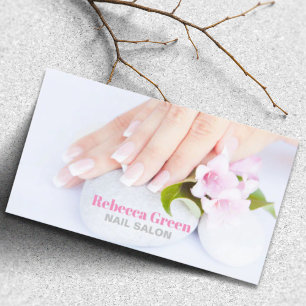 Elegant Stylish Manicurist Nail Artist Nail Salon Business Card