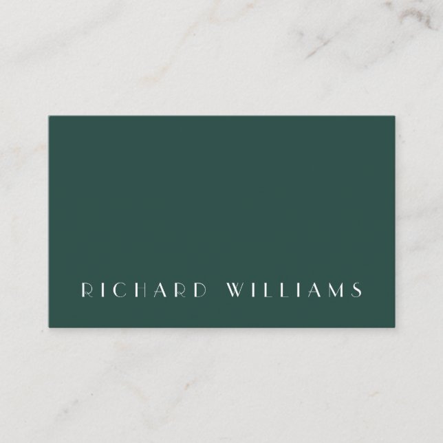 Elegant stylish minimal look business card (Front)