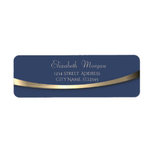 Elegant Stylish Modern Gold Blue