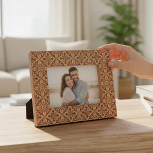 Elegant Stylish Modern Pattern Etched Frames