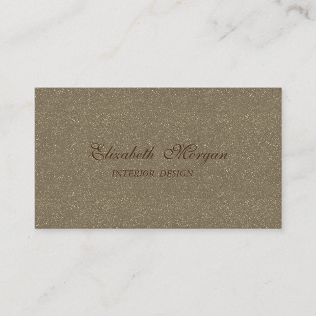 Elegant Stylish Modern Proffesional Glittery Business Card (Front)