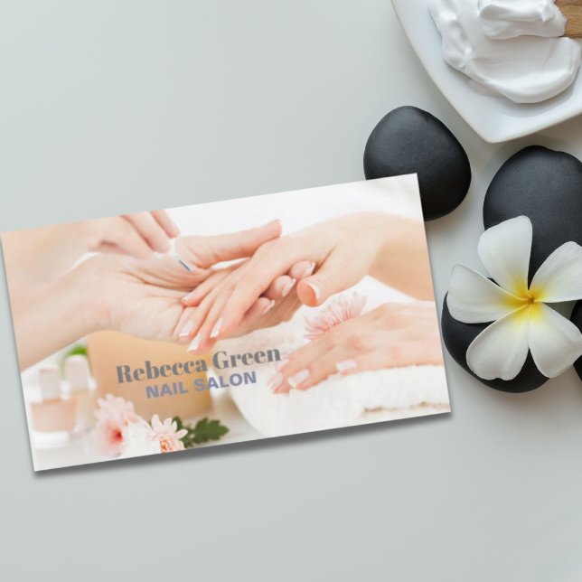 Elegant Stylish Nail Artist Nail Salon Manicurist  Business Card (Elegant Stylish Nail Artist Nail Salon Manicurist Business Card)