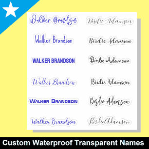 Elegant & Stylish Name Stickers