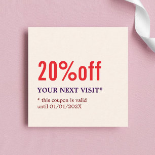 Elegant Stylish Pastel Bold Beauty Coupon