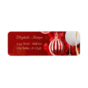 Elegant Stylish Red Christmas Balls