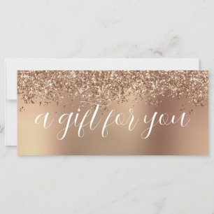 Elegant stylish rose gold glitter makeup & hair