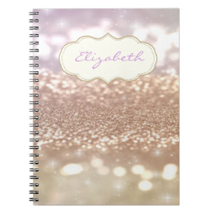 Elegant Stylish ,Shiny , Glittery Bokeh Notebook