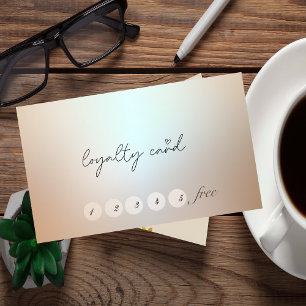 Elegant Stylish Simple Dots Loyalty Card