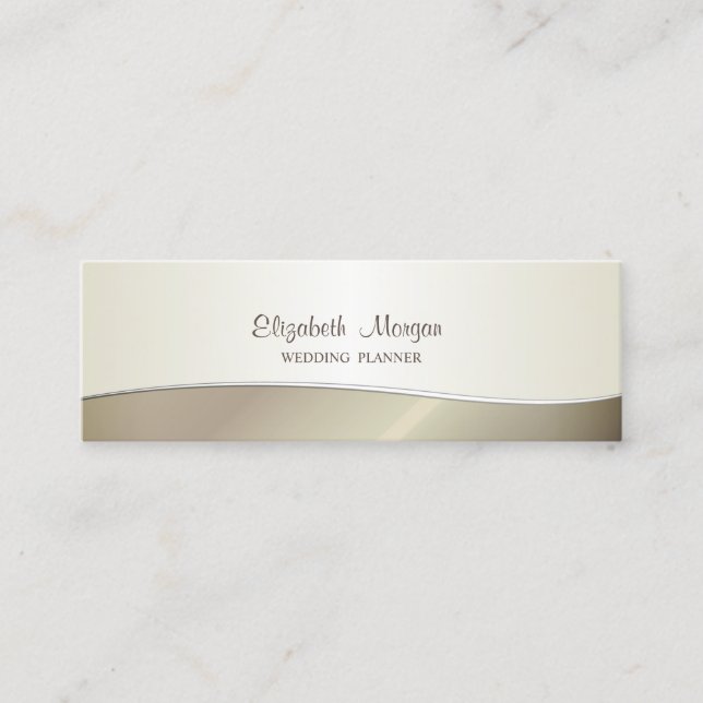 Elegant Stylish Simple Mini Business Card (Front)