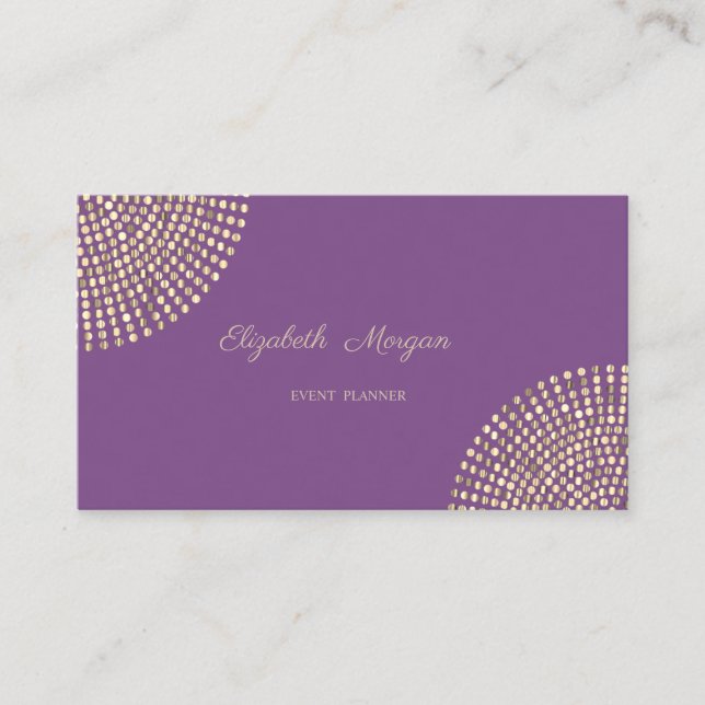 Elegant Stylish Simple Professional,Dots Business Card (Front)