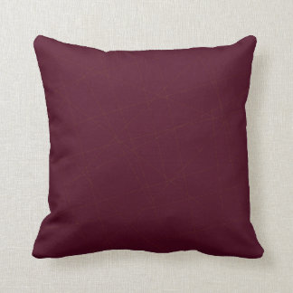 Elegant stylish solid dark purple burgundy cushion