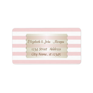 Elegant Stylish Striped Label