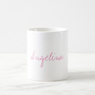 Elegant Stylish Trendy Unique Handwriting Script Coffee Mug