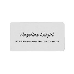 Elegant Stylish Trendy Unique Handwriting Script Label
