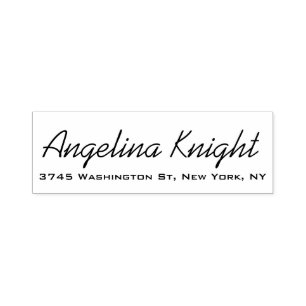 Elegant Stylish Trendy Unique Handwriting Script Self-inking Stamp
