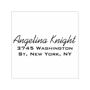 Elegant Stylish Trendy Unique Handwriting Script Self-inking Stamp