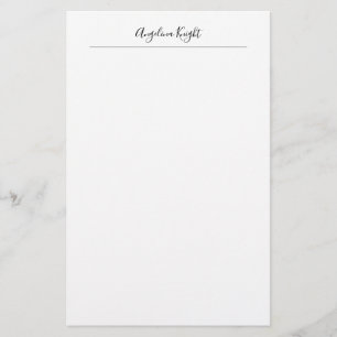 Elegant Stylish Trendy Unique Handwriting Script Stationery