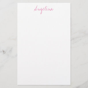 Elegant Stylish Trendy Unique Handwriting Script Stationery